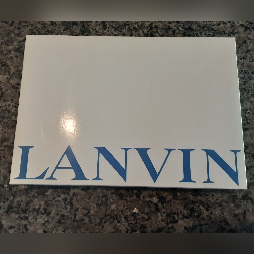 Lanvin Black and White Argyle Towel Set